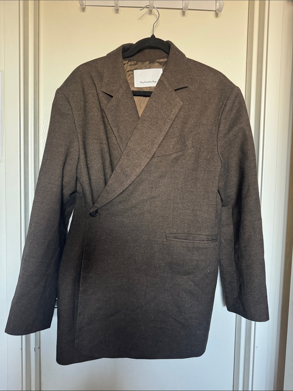 The Frankie Shop Antwerp Wrap Blazer Brown NWOT Size M